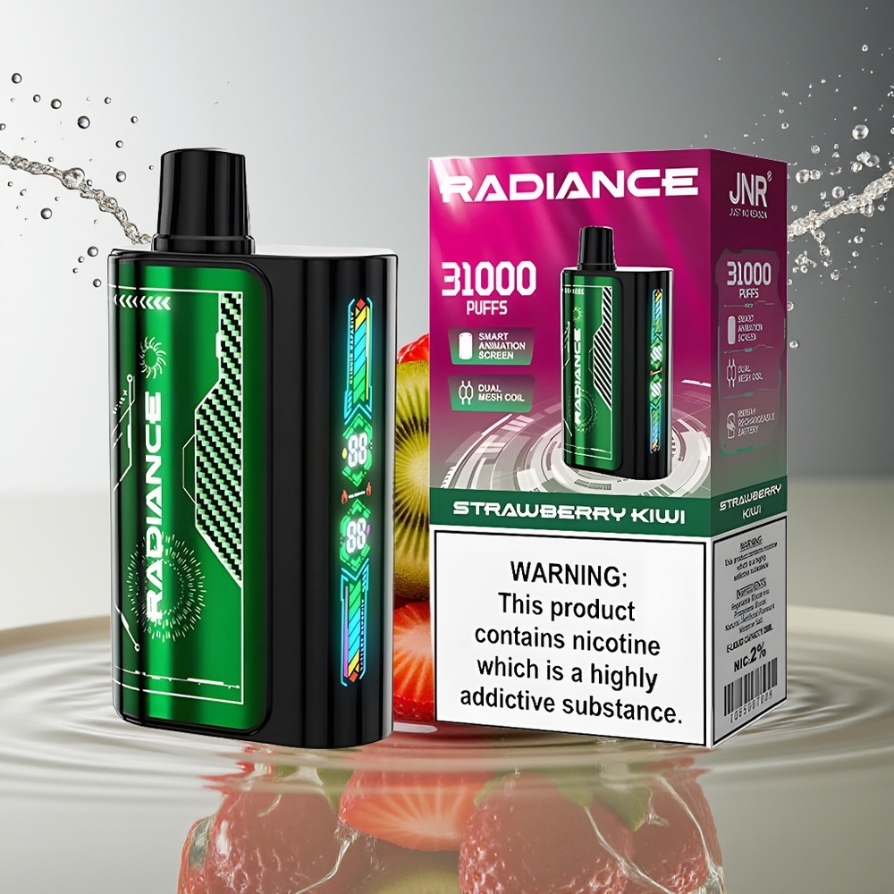 JNR Radiance 31000 Puffs Aardbei-Kiwi Wegwerp Vape 28ml Dual Mesh 950mAh 2%