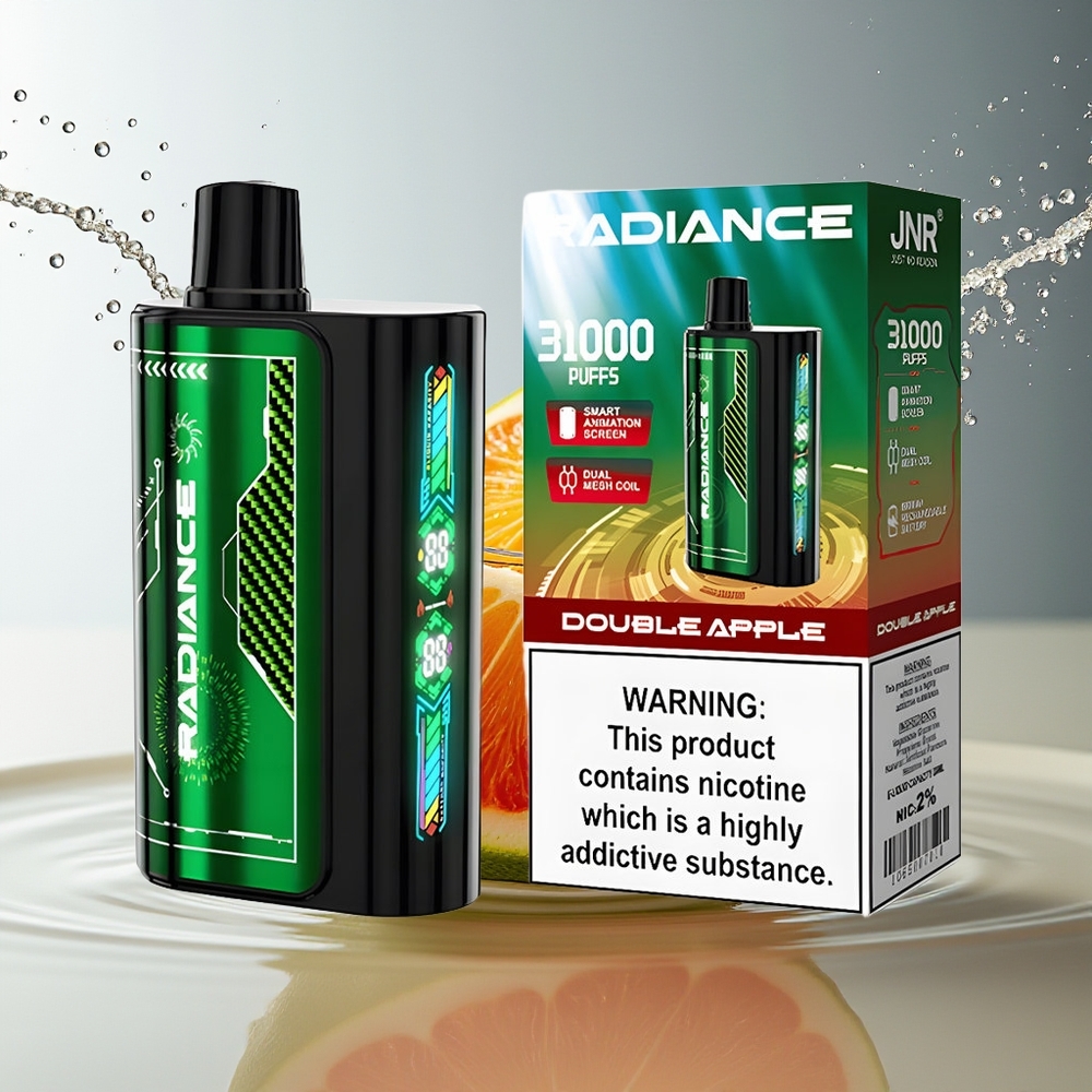 JNR Radiance 31000 Puffs Dubbele Appel 28ml Dual Mesh 950mAh 2%