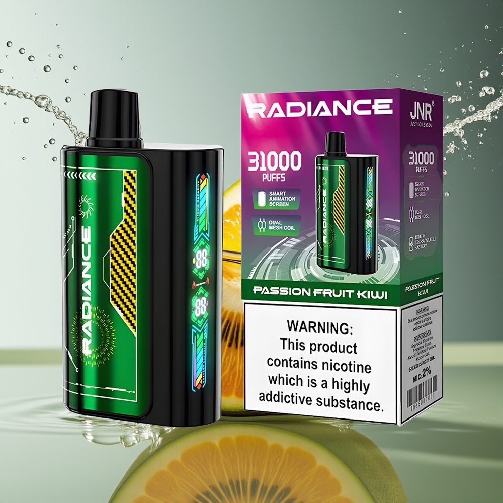 JNR Radiance 31000 Puffs Wegwerp Vape Passievrucht Kiwi Dual Mesh 28ml 2%
