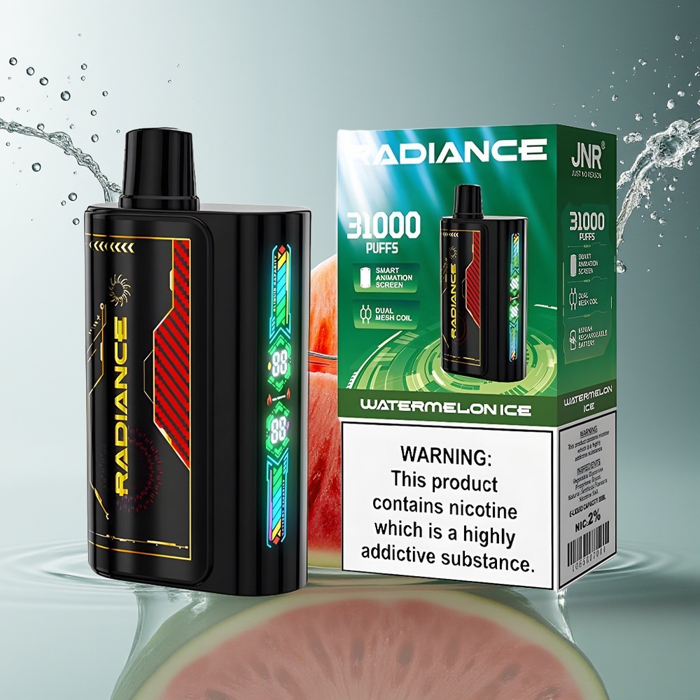 JNR Radiance 31000 Puffs Wegwerp Vape Watermeloen IJs Dual Mesh Coil 28ml 2%