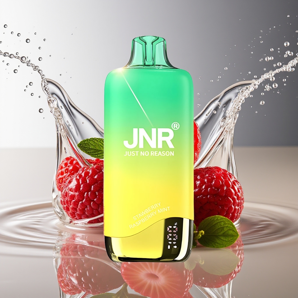 JNR Rainbow 10500 Puffs Wegwerp Vape Aardbei Framboos Munt 18ml 0.8ohm USB-C