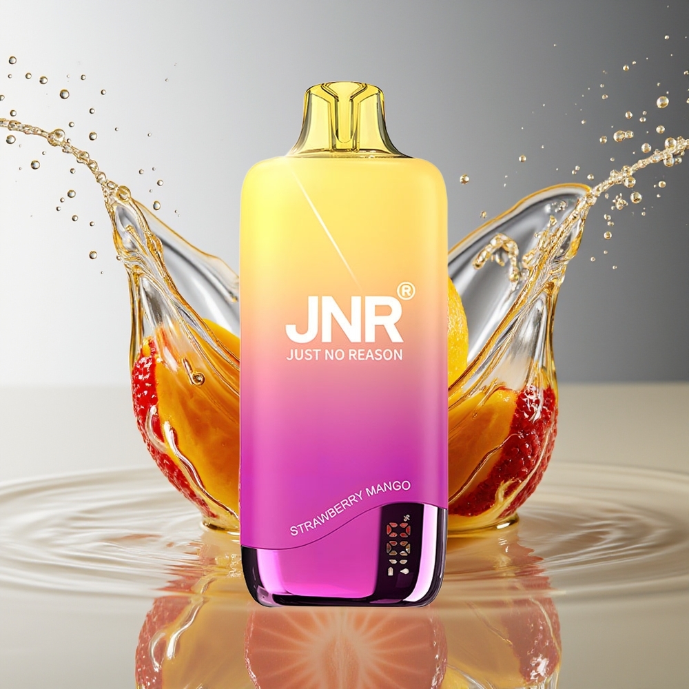 JNR Rainbow 10500 Puffs Wegwerp Vape Aardbei Mango 600mAh 18ml USB-C Mesh
