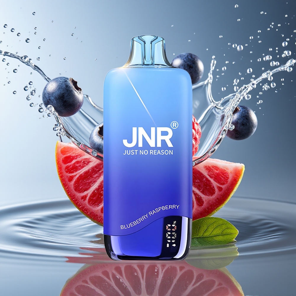 JNR Rainbow 10500 Puffs Wegwerp Vape Blauwe Bes Framboos Mesh 18ml 600mAh USB-C