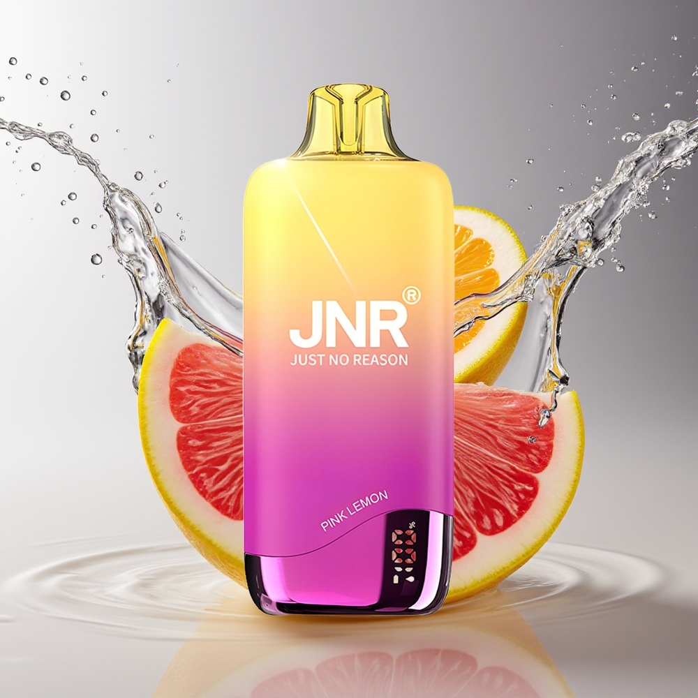 JNR Rainbow 10500 Puffs Wegwerp Vape Roze Citroen 18ml Mesh 0.8ohm USB-C
