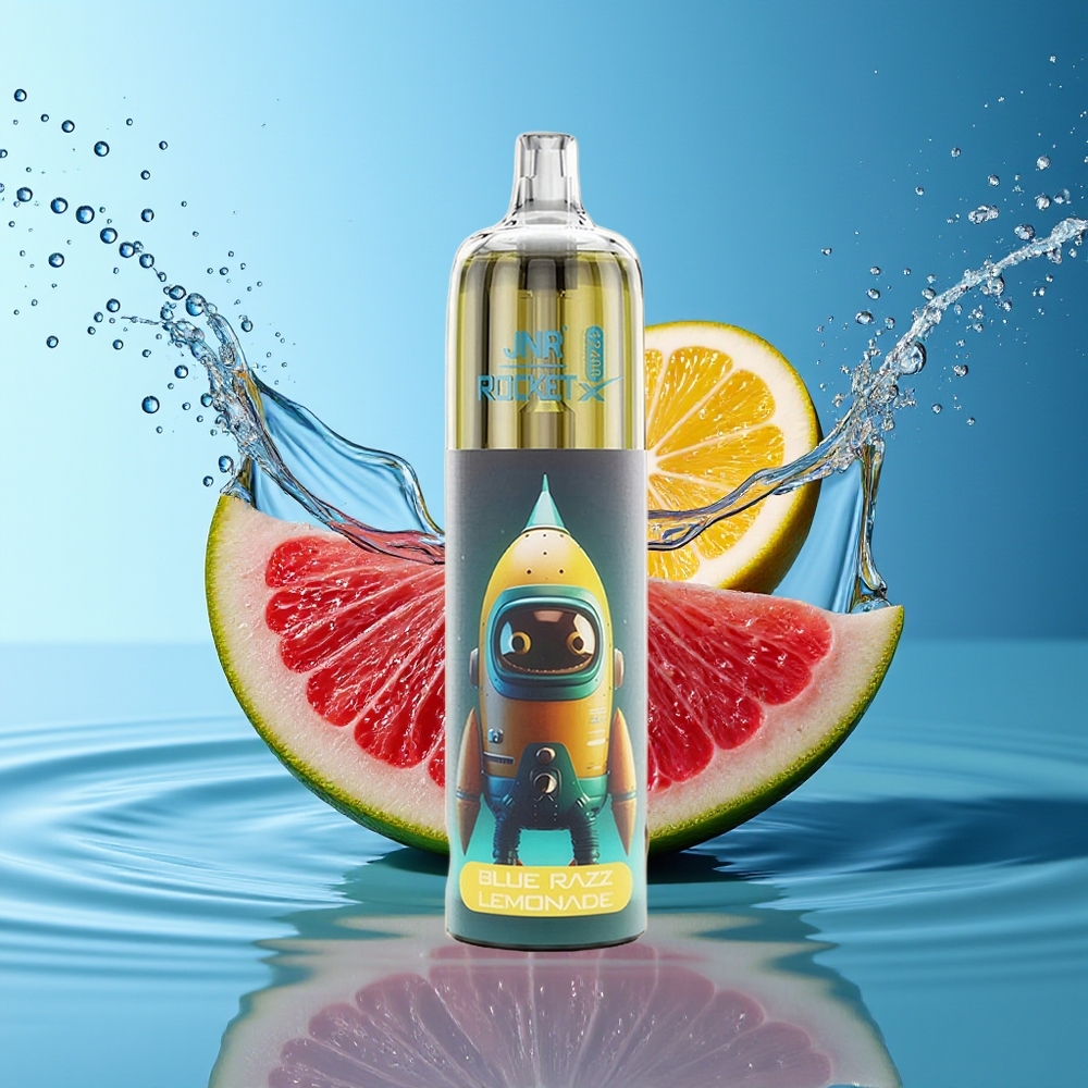 JNR Rocket-X 12400 Puffs Wegwerp Vape Blauwe Framboos Limonade RGB Type-C 25ml