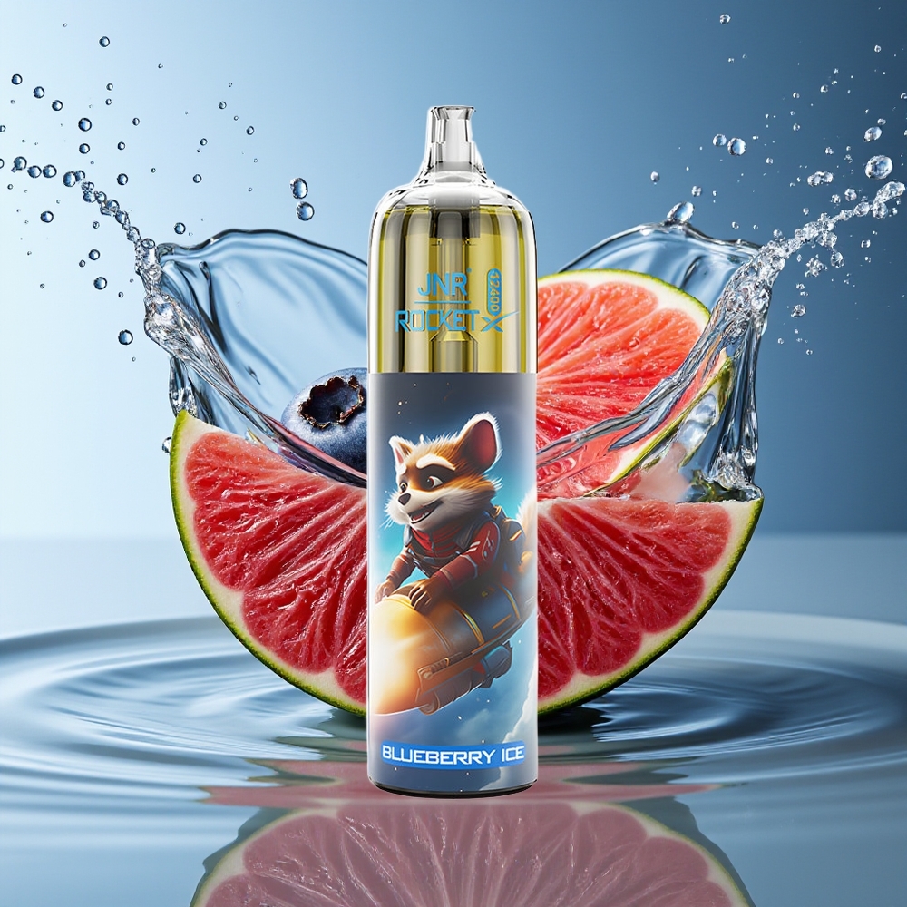 JNR Rocket-X 12400 Puffs Wegwerp Vape Bosbes Ijs RGB Licht Type-C Oplaadbare