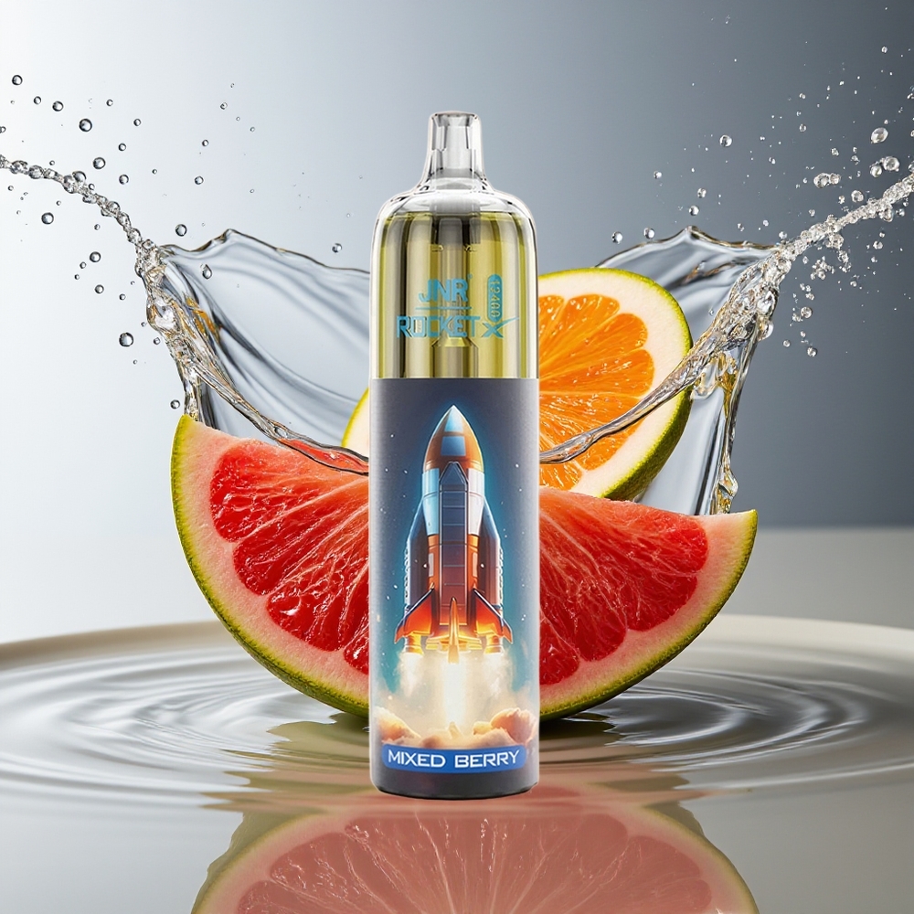 JNR Rocket-X 12400 Puffs Wegwerp Vape Gemengde Bes Type-C Snel Opladen RGB 850mAh