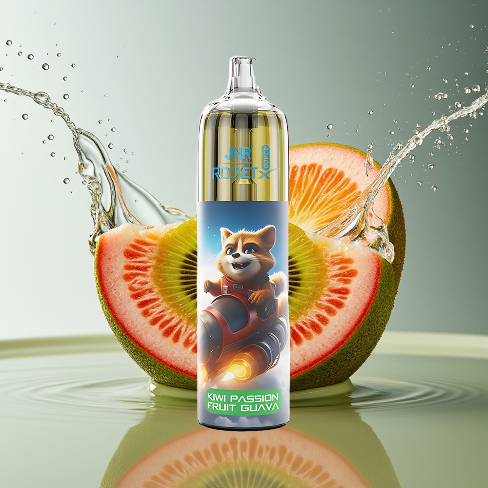 JNR Rocket-X 12400 Puffs Wegwerp Vape Kiwi Passievrucht Guave RGB Luchtstroom Mesh