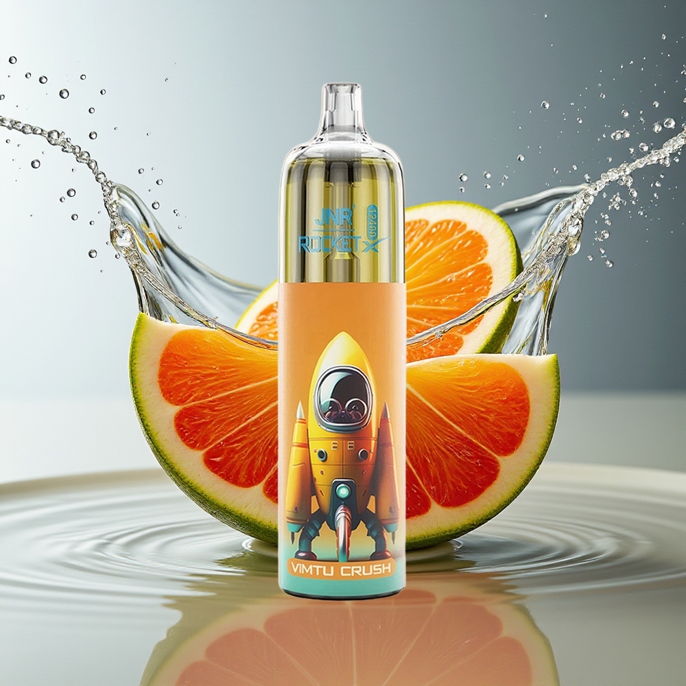 JNR Rocket-X 12400 Puffs Wegwerp Vape Vimtu Crush Aanpasbare Luchtstroom RGB 1.2ohm Mesh 850mAh 25ml Type-C 0%2%5%