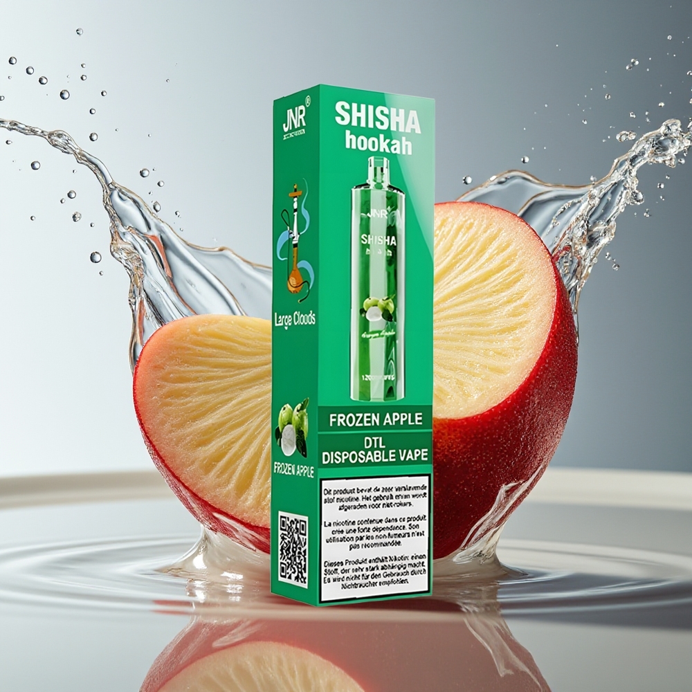 JNR Shisha Hookah 12000 Puffs Bevroren Appel Wegwerp Vape Type-C 750mAh