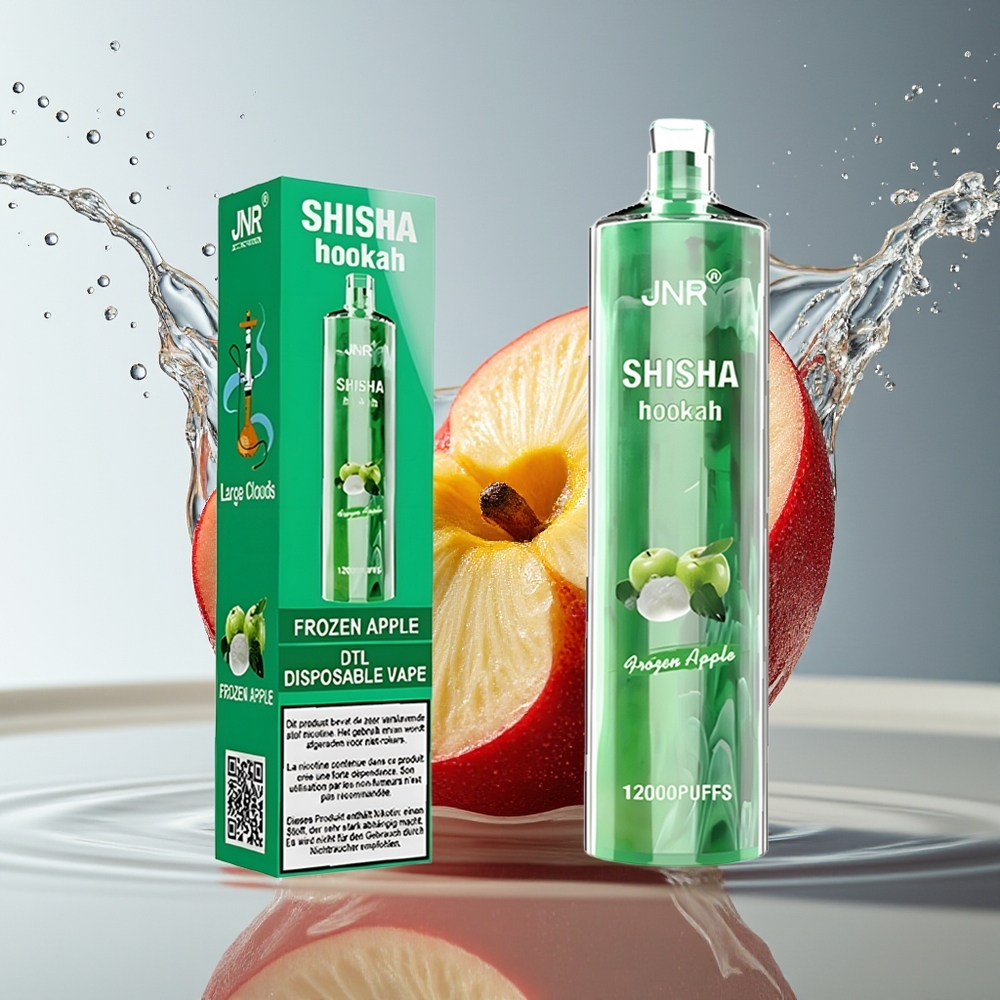 JNR Shisha Hookah 12000 Puffs Bevroren Appel Wegwerp Vape Type-C 750mAh