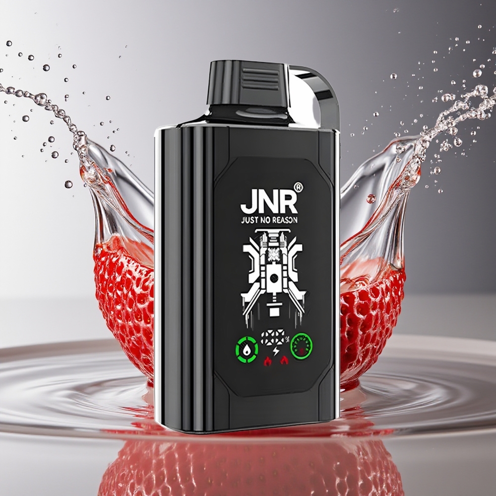 JNR Shisha Hookah Box 20500 Aardbei Druif HD Display Dual Mesh Type-C 1000mAh 25ml