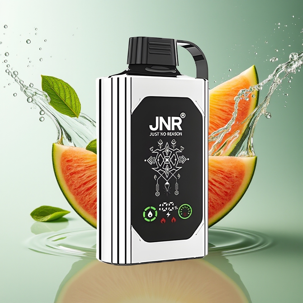 JNR Shisha Hookah Box 20500 Dubbele Meloen Munt HD Display 1000mAh 25ml Dual Mesh