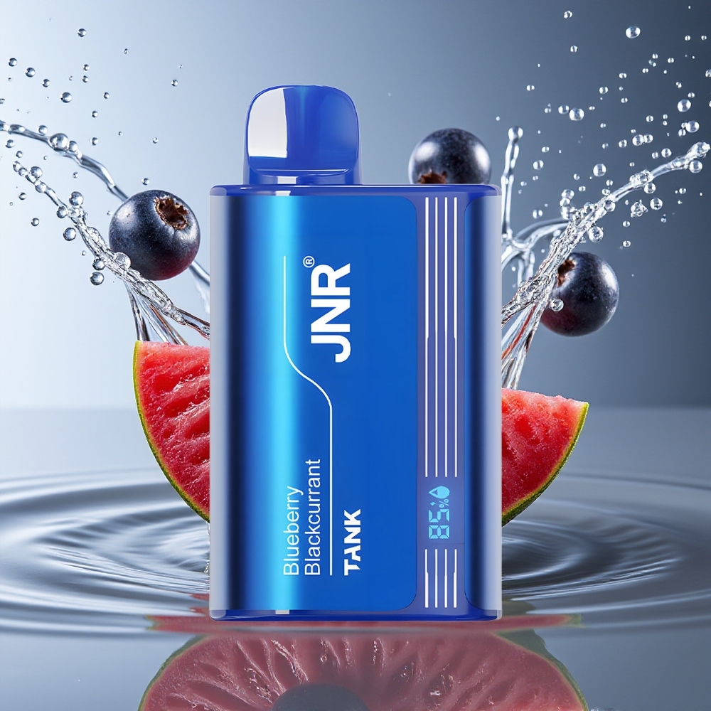 JNR Tank 10000 Puffs Wegwerp Vape Blauwe Bes Zwarte Bes Digitaal Display Dual Mesh Coil