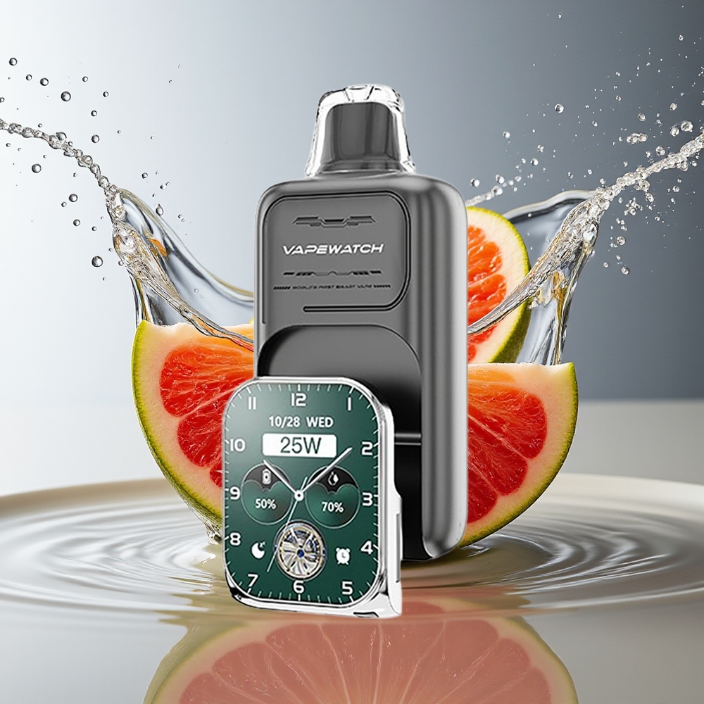 JNR VapeWatch 30000 Puffs Drievoudige Bes Wegwerp Vape 1000mAh Type-C Dual Mesh Coil