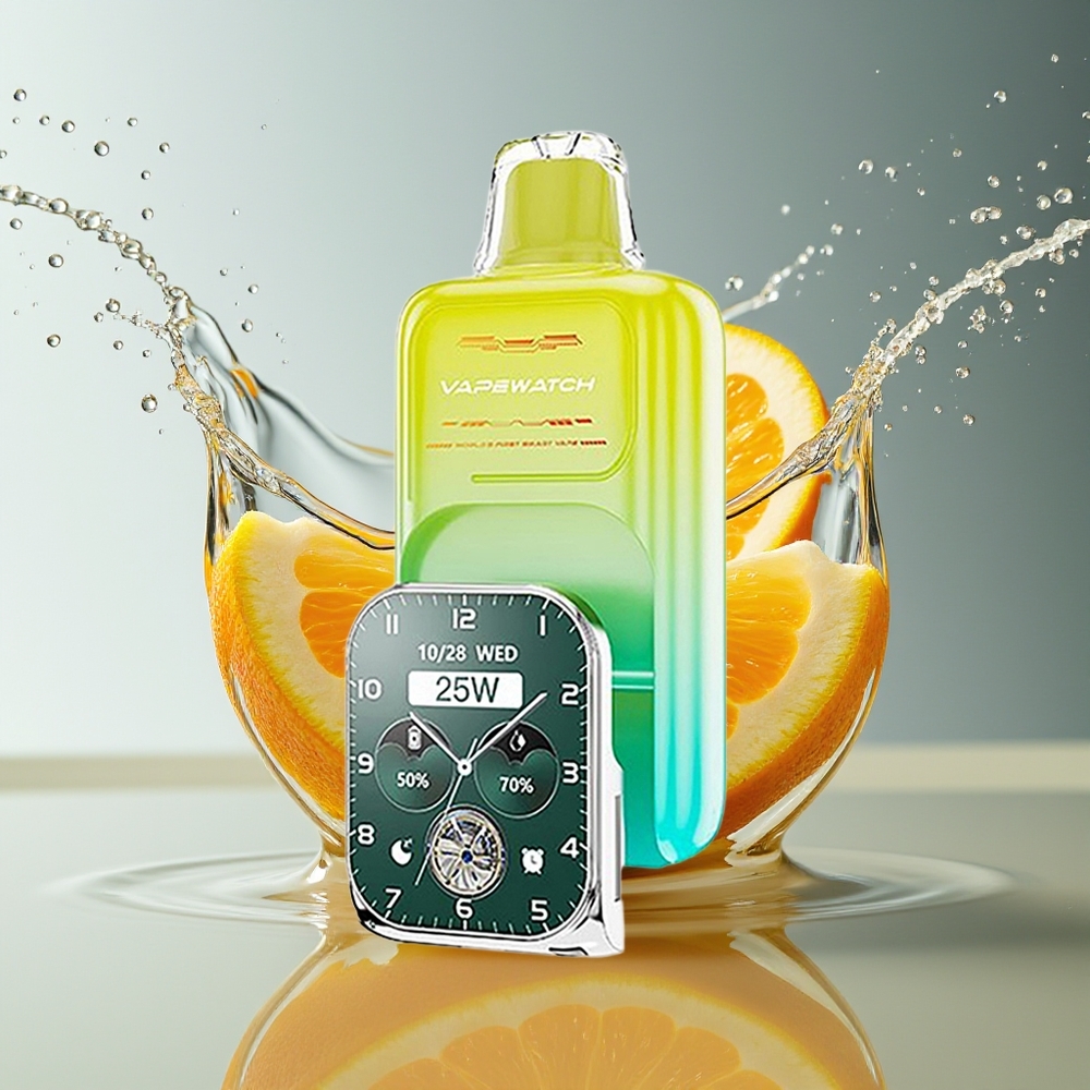 JNR VapeWatch 30000 Puffs Dual Mesh Oranje Mango Type-C 1000mAh 19mL 5%