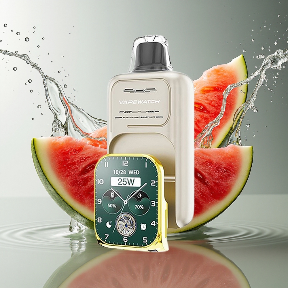 JNR VapeWatch 30000 Puffs Wegwerp Vape Watermeloen Ijs Dual Mesh 19mL 5%