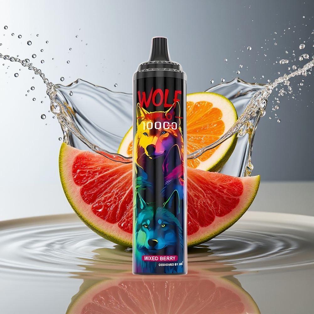 JNR Wolf Niplo 10000 Puffs Mixed Bes Wegwerp Vape Mesh 1.0 Ohm 650mAh 20ml Type-C