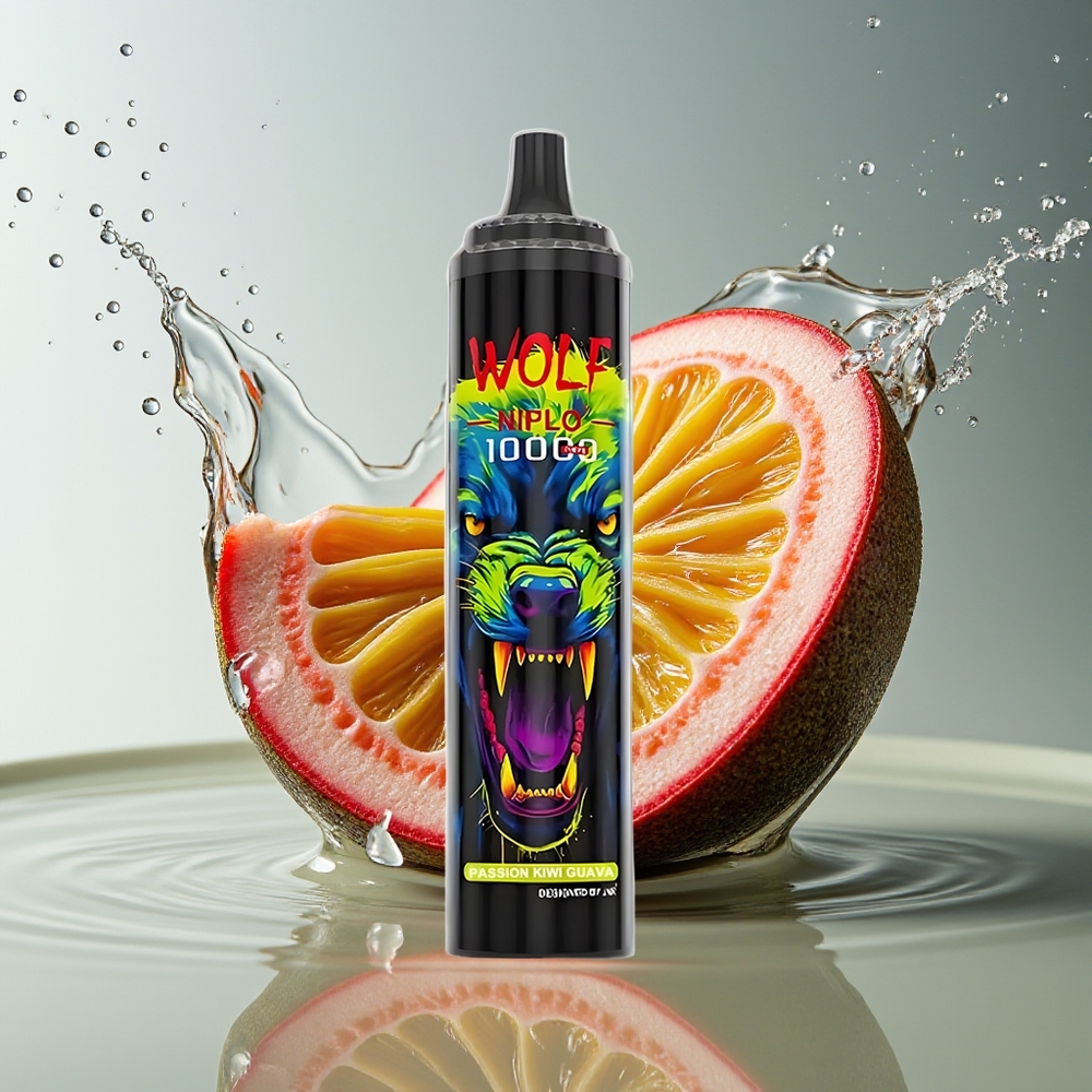 JNR Wolf Niplo 10000 Puffs Passie Kiwi Guava Mesh 1.0 Ohm 650mAh Type-C