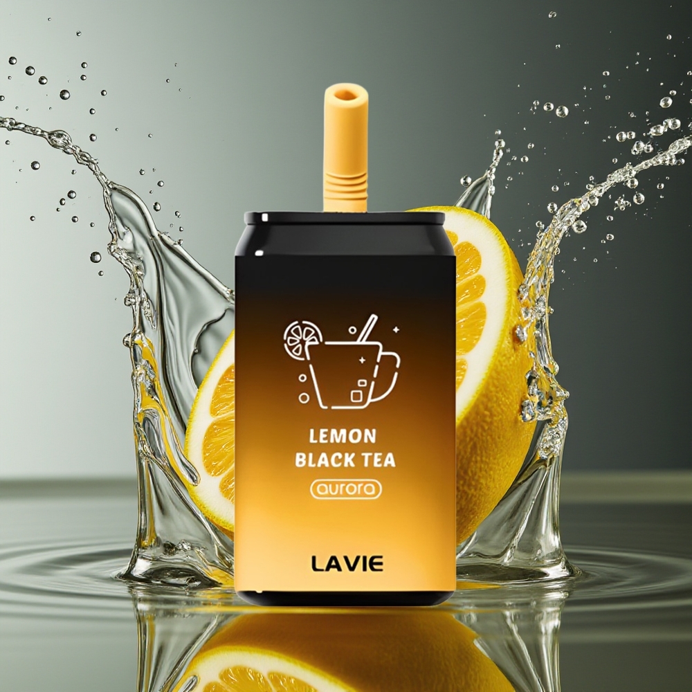LAVIE Aurora 11000 Puffs Citroen Zwarte Thee Type C Oplaadbaar 22ML 5%