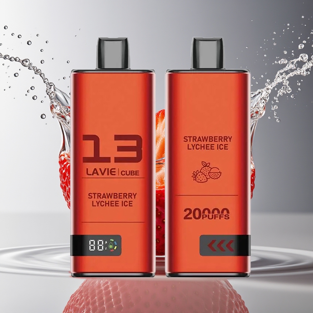 Lavie Cube 20000 Puffs Wegwerp Vape Aardbei Lychee IJs 28ML Type C
