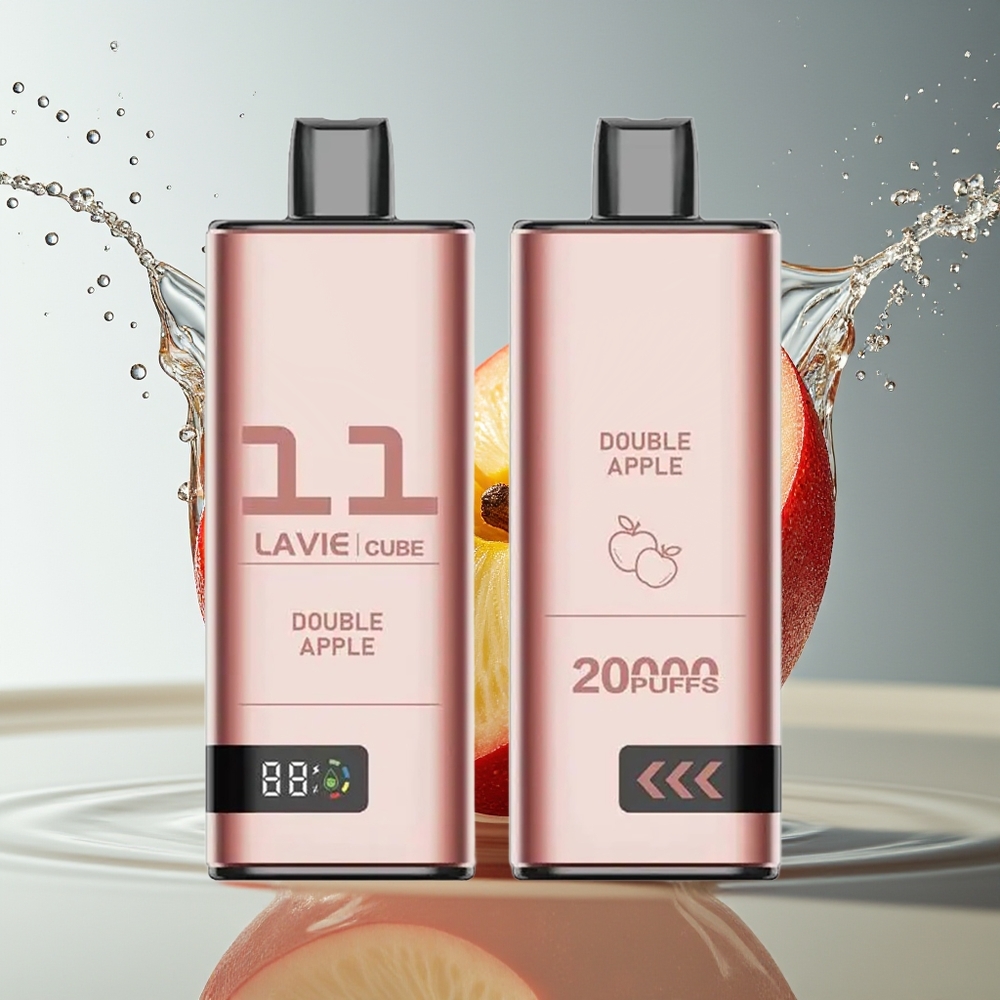 Lavie Cube 20000 Puffs Wegwerp Vape Dubbele Appel 28ML Type C 600mAh