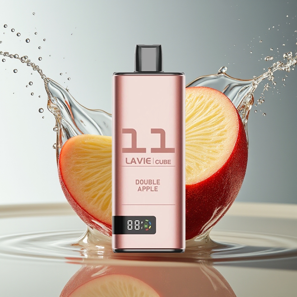 Lavie Cube 20000 Puffs Wegwerp Vape Dubbele Appel 28ML Type C 600mAh