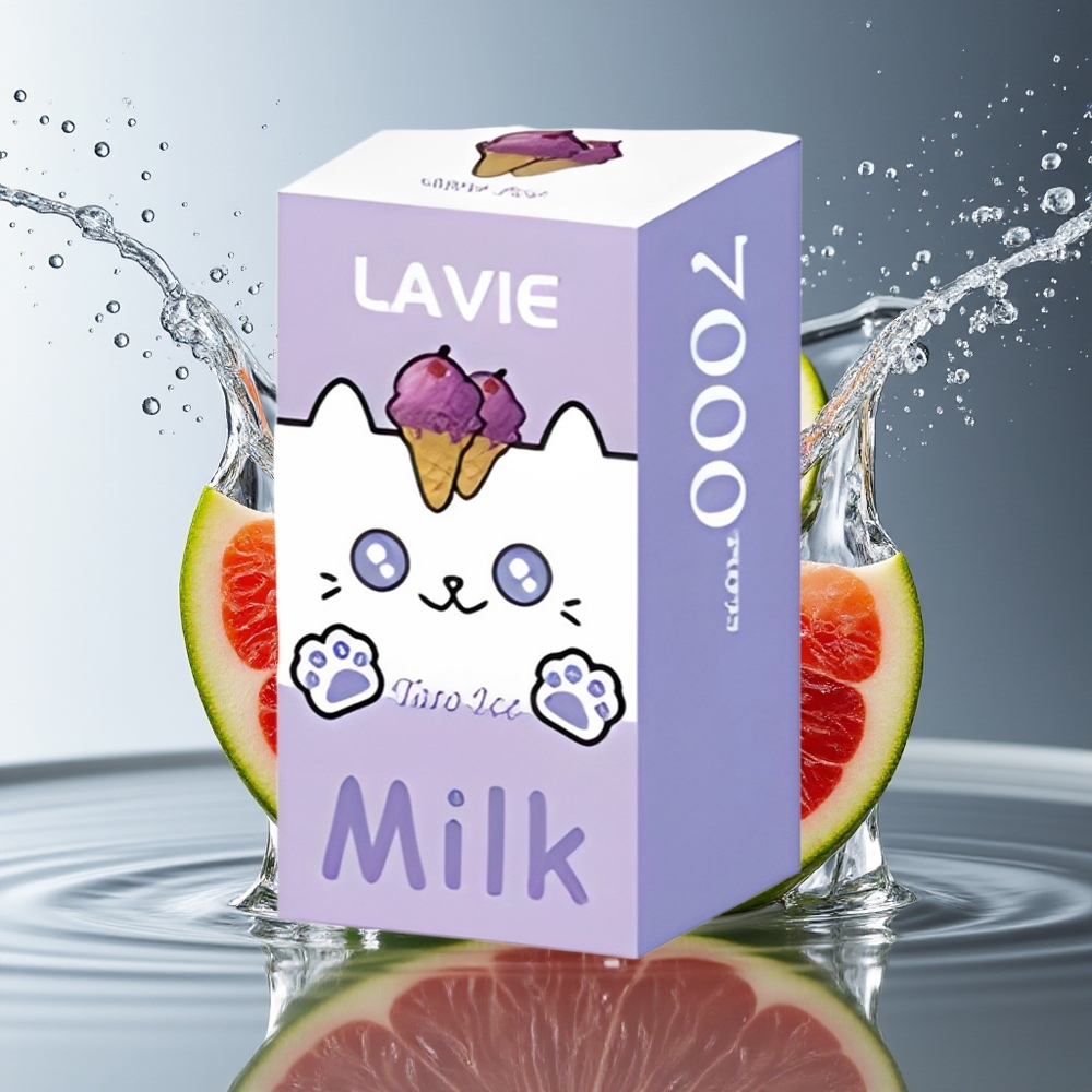 LAVIE Milk 7000 Peuken Druiven IJs Type C Oplaadbaar 16ML 5% Nicotine