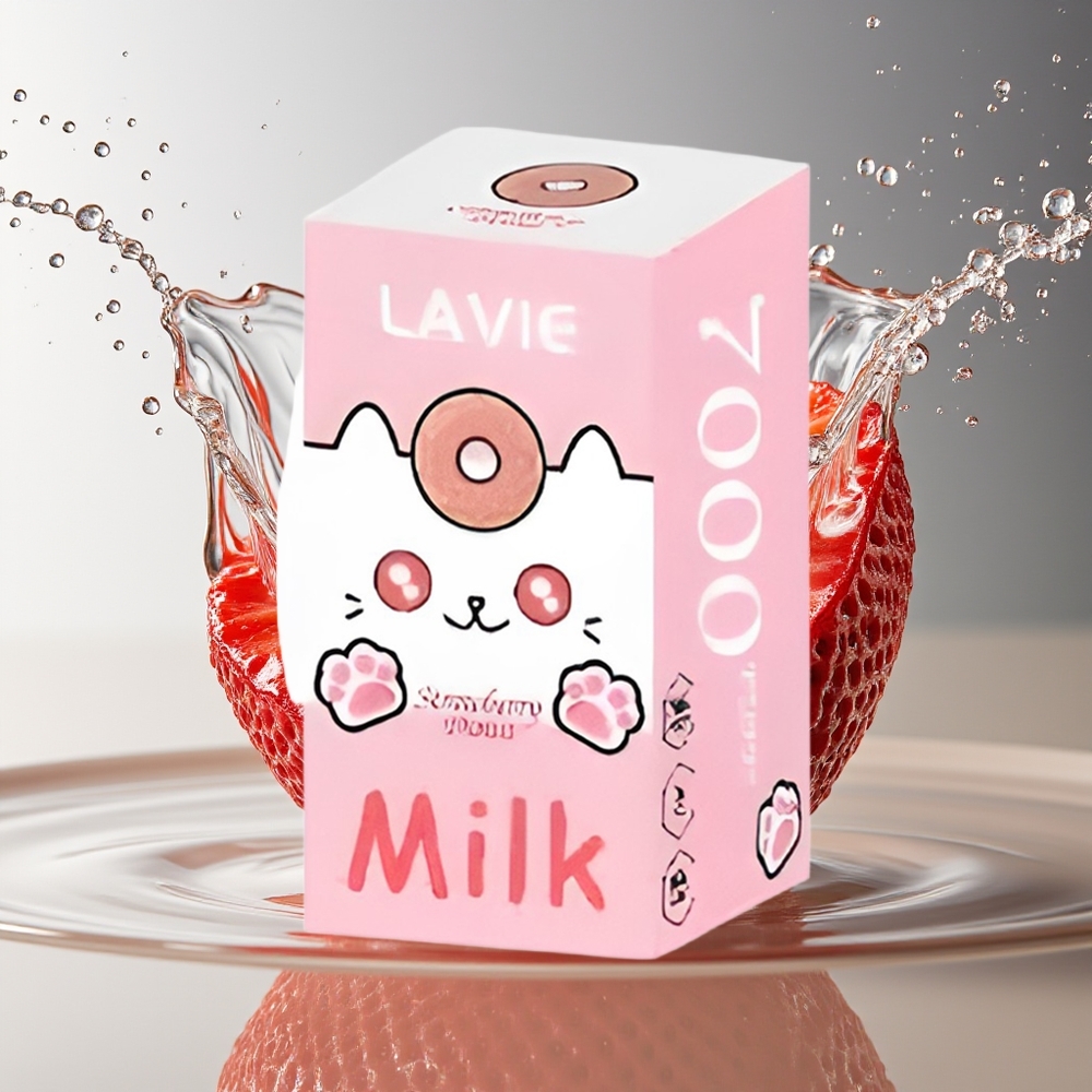 LAVIE Milk 7000 Puffs Aardbeien Donut Rechargeable Type C 16ML 5%