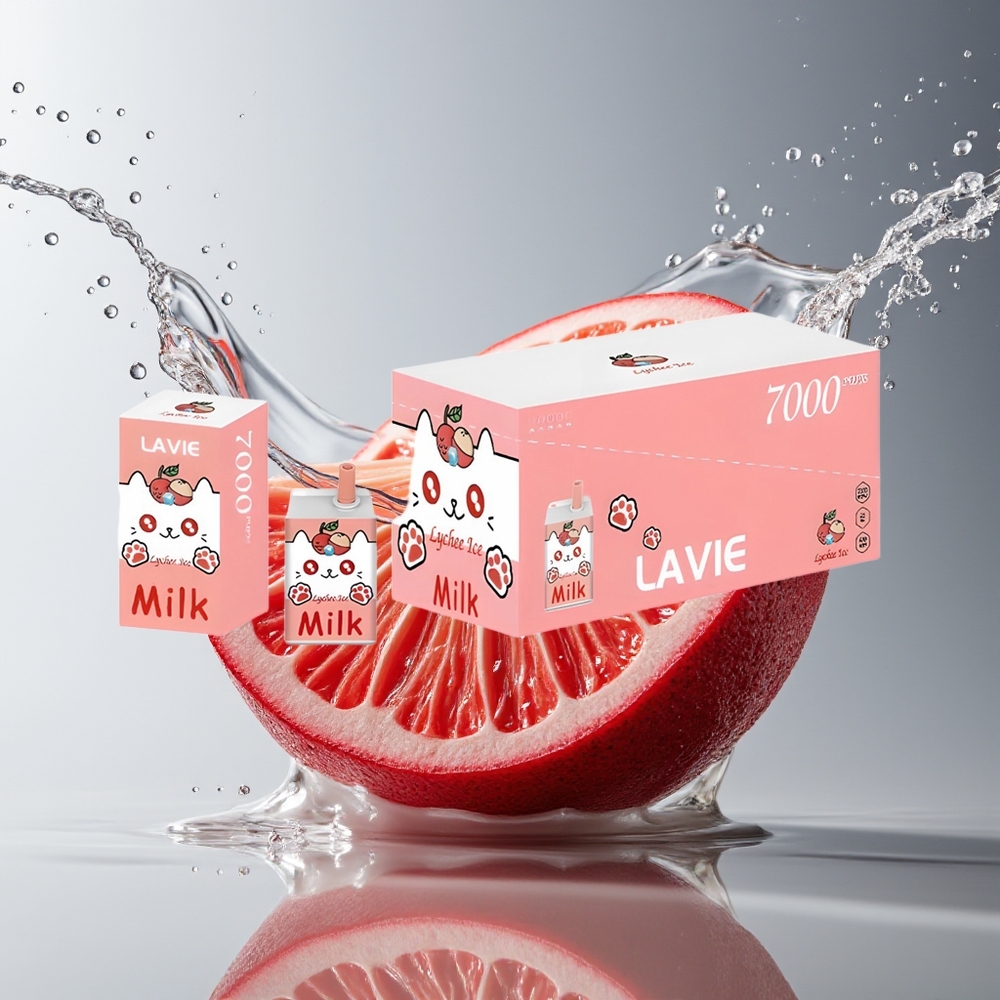 LAVIE Milk 7000 Puffs Lychee IJs Wegwerp Vape 16ML 600mAh Type C