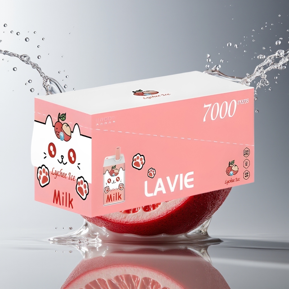 LAVIE Milk 7000 Puffs Lychee IJs Wegwerp Vape 16ML 600mAh Type C