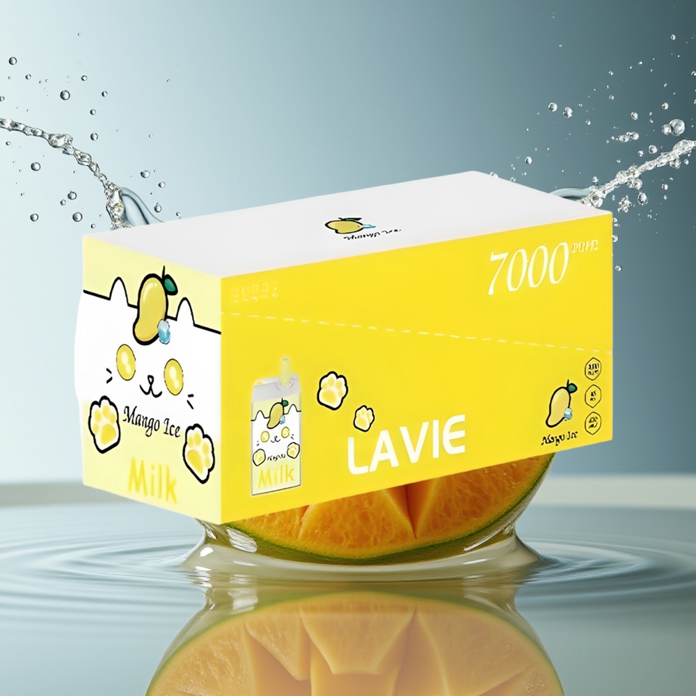 LAVIE Milk 7000 Puffs Mango IJs Type C Oplaadbaar 16ML 600mAh 5%
