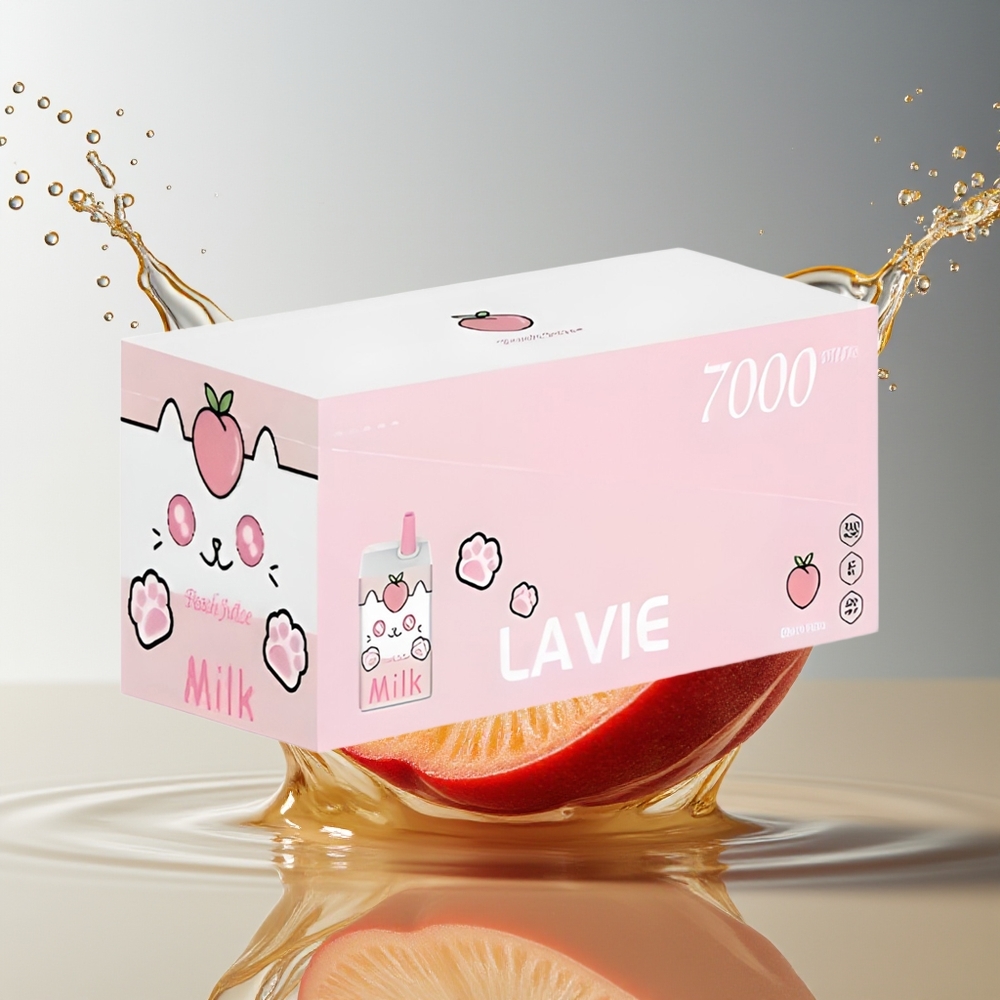 LAVIE Milk 7000 Puffs Perensap Type C Oplaadbaar 16ML 0/2/5% Nicotine