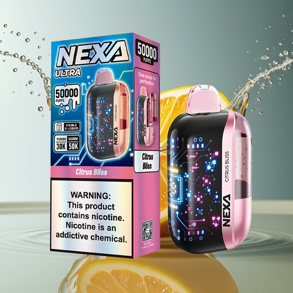 NEXA Ultra 50K 20ml 800mah 5% Citroenverrukking Display Type-C