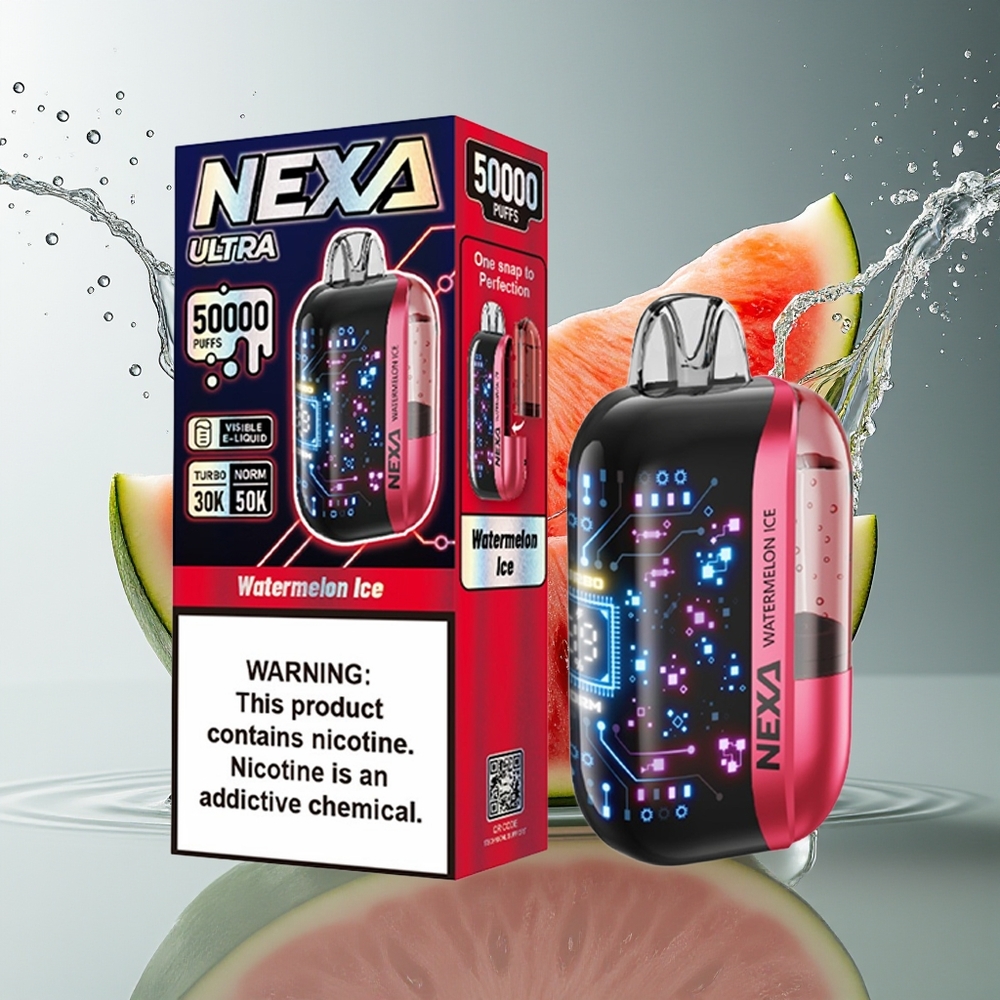 NEXA Ultra 50K 20ml 800mah Watermeloen IJs Display Screen Type-C
