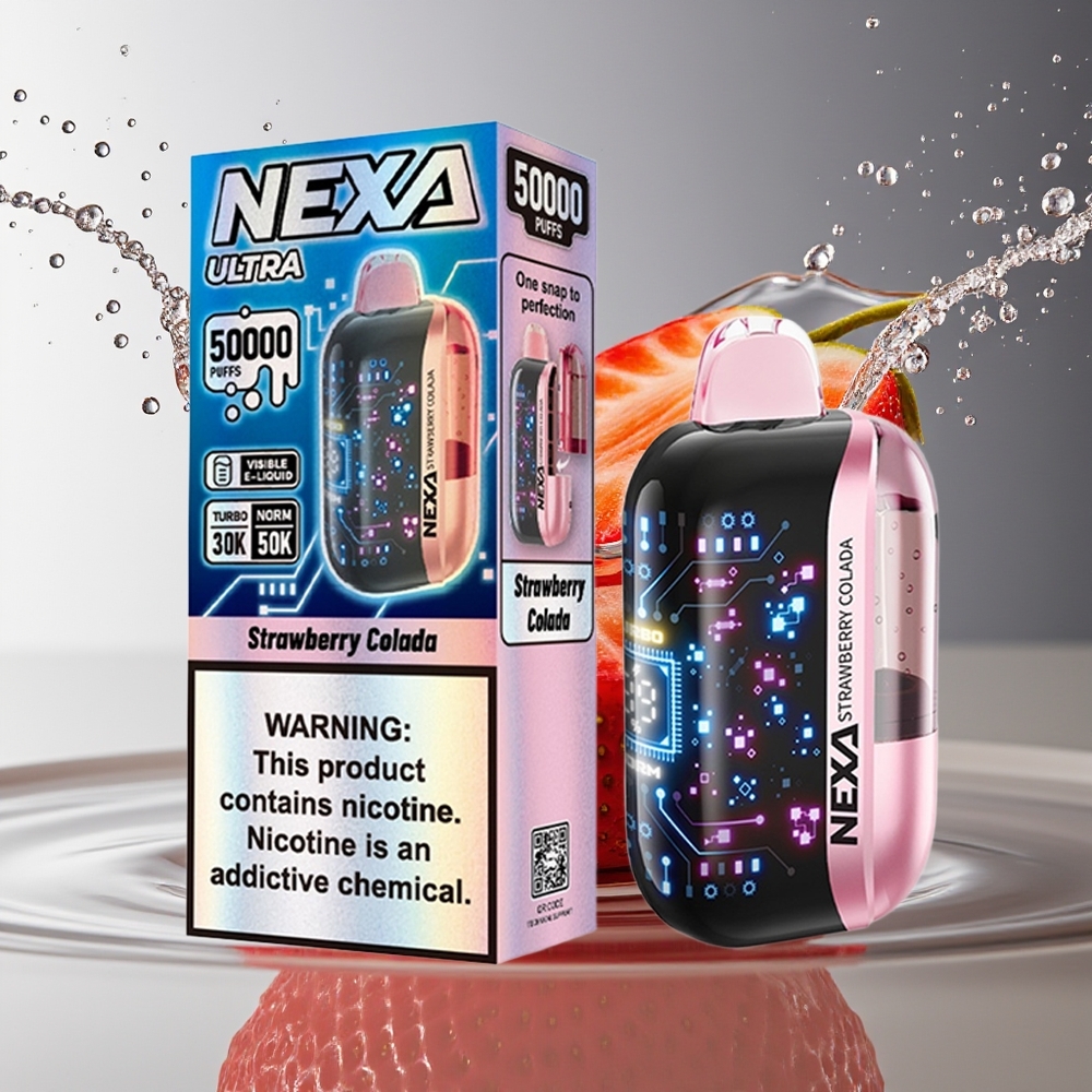 NEXA Ultra 50K Aardbei Colada 20ml 800mAh 5% Nicotine 0.9ohm Type-C