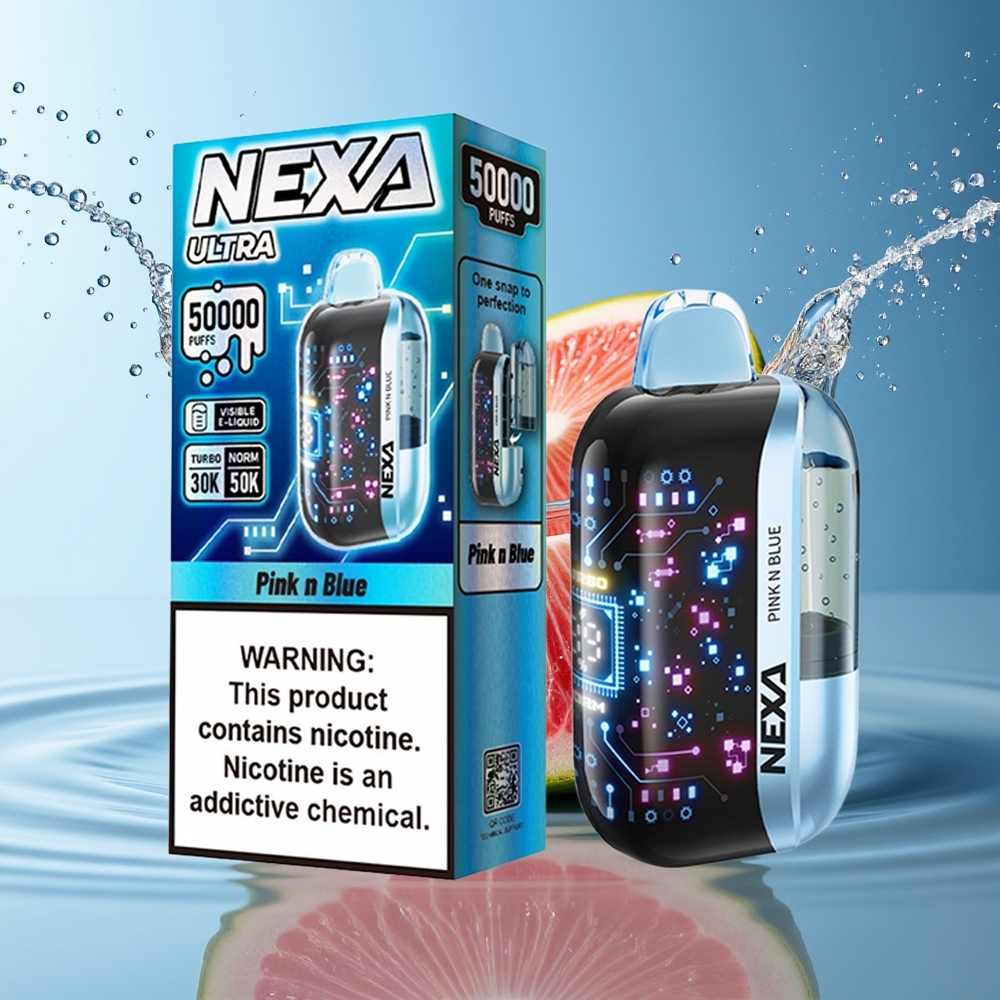 NEXA Ultra 50K Roze & Blauw 20ml 800mAh 5% Mesh Type-C