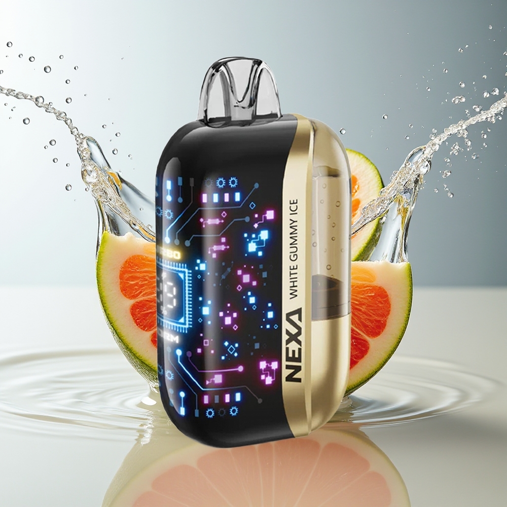 NEXA Ultra 50K Wit Gummy IJs Wegwerp Vape 20ml 800mah 5% 0.9ohm Dual Mesh