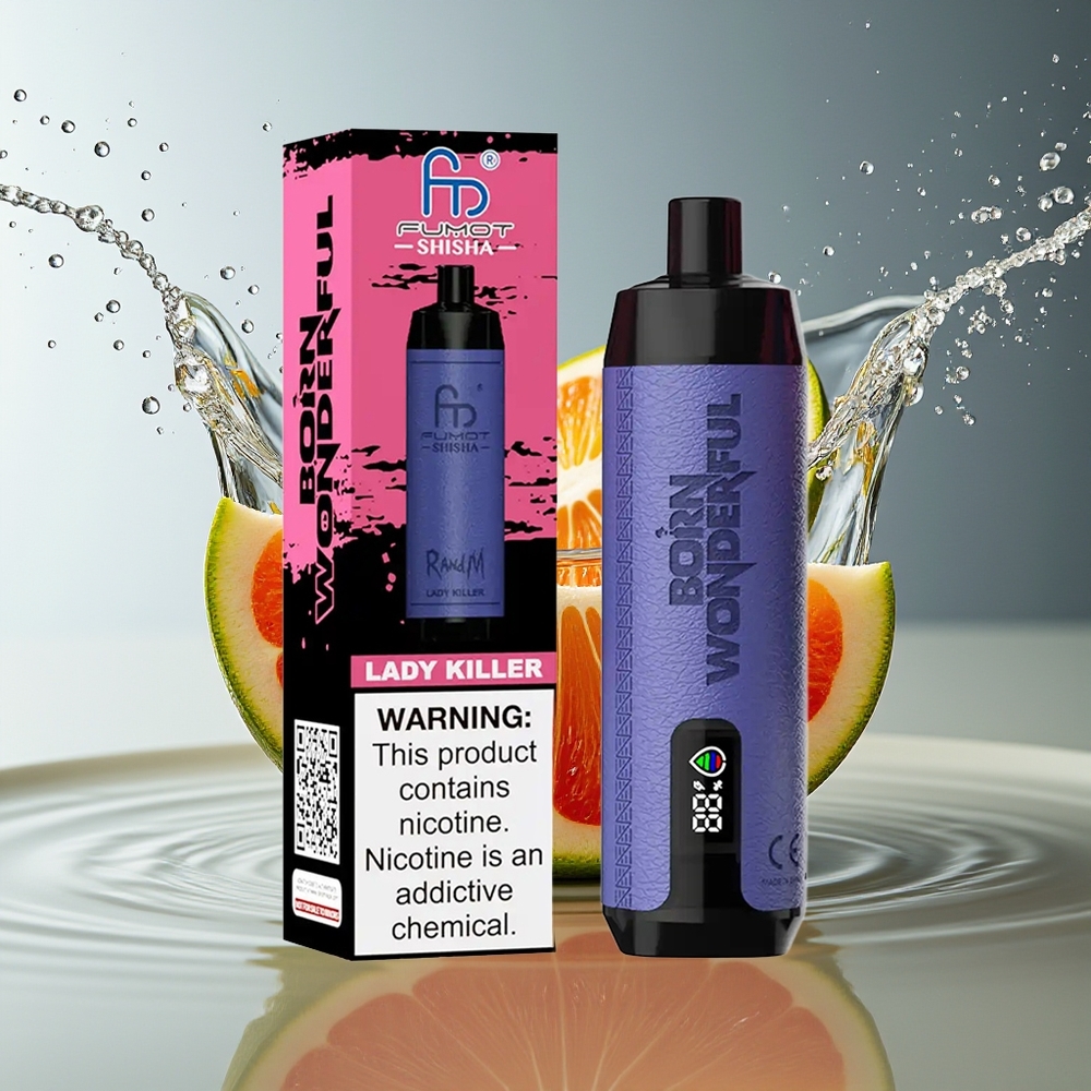 RandM Fumot Shisha 10000 Puffs Shisha Wegwerp Vape Dame Doder 18ml 0.6ohm Mesh Type-C