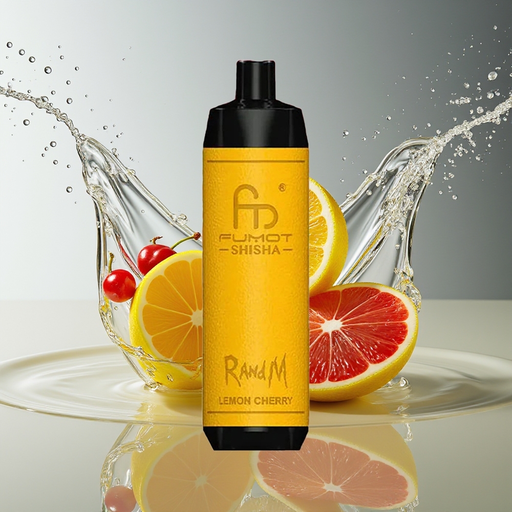 RandM Fumot Shisha 10000 Puffs Wegwerp Vape Citroen Kers Type-C 18ml 0.6ohm
