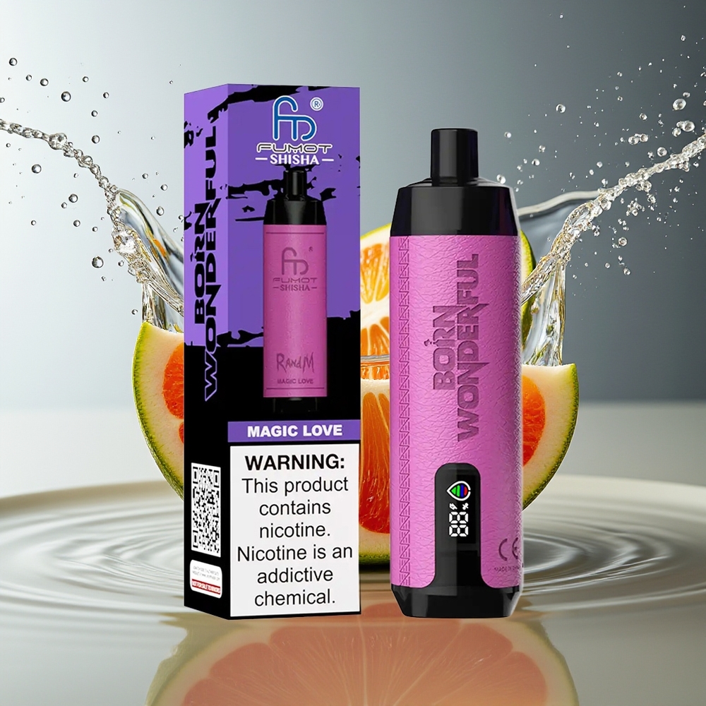RandM Fumot Shisha 10000 Puffs Wegwerp Vape Magische Liefde LED Mesh Type-C 0.5%