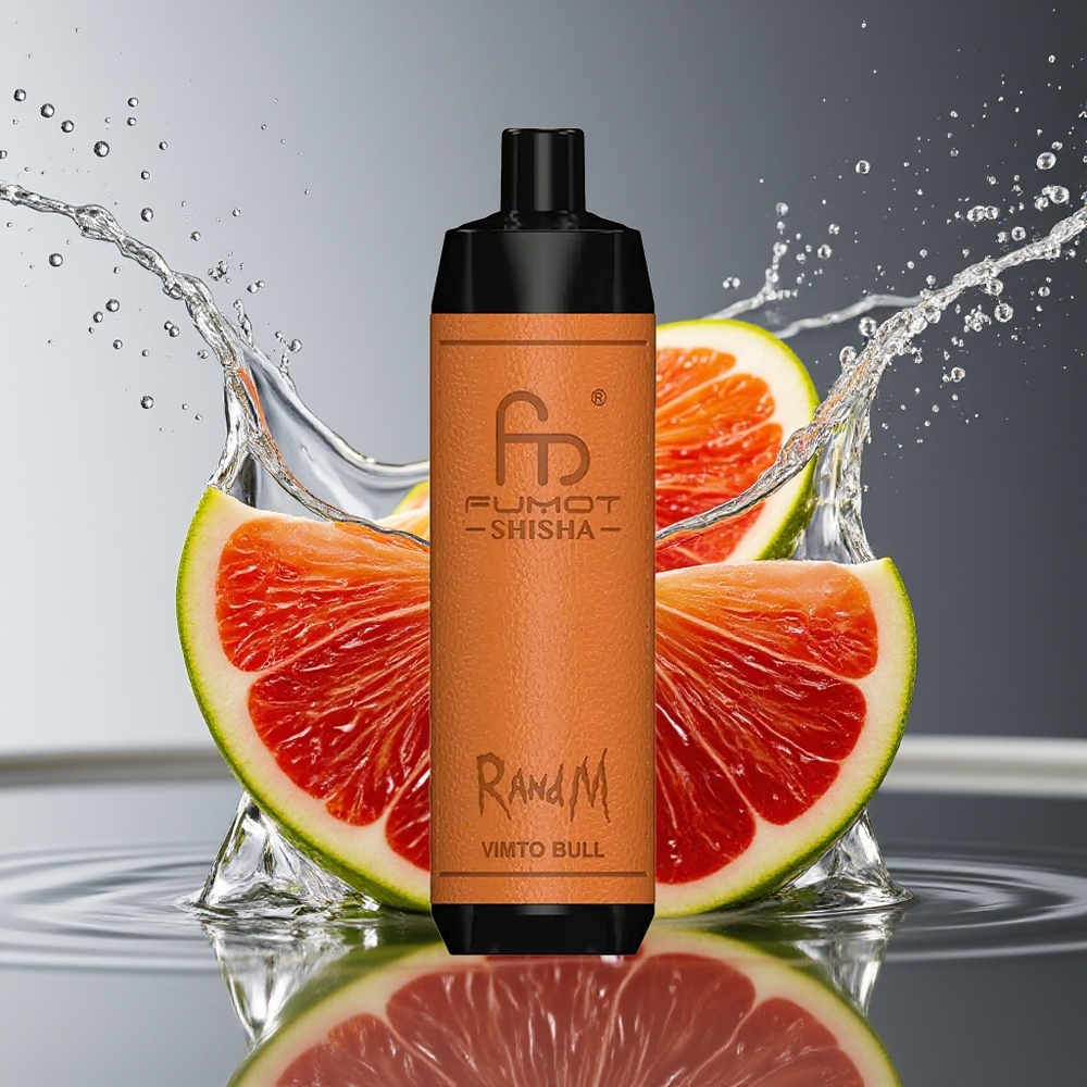 RandM Fumot Shisha 10000 Puffs Wegwerp Vape Vimto Stier 18ml 0.6ohm Mesh Type-C