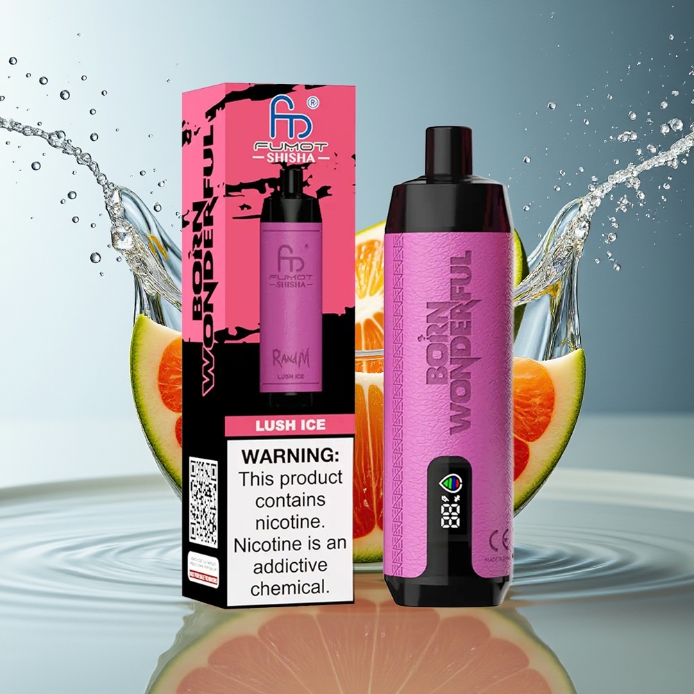 RandM Fumot Shisha 10000 Puffs Wegwerp Vape Weelderig IJs 18ml 850mAh Type-C Mesh
