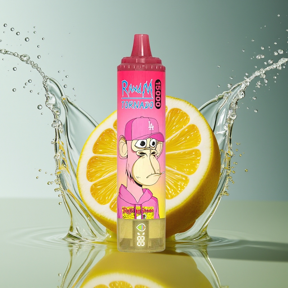 RandM Fumot Tornado 15000 Puffs 25ml Citroen Mesh Coil LCD Type-C