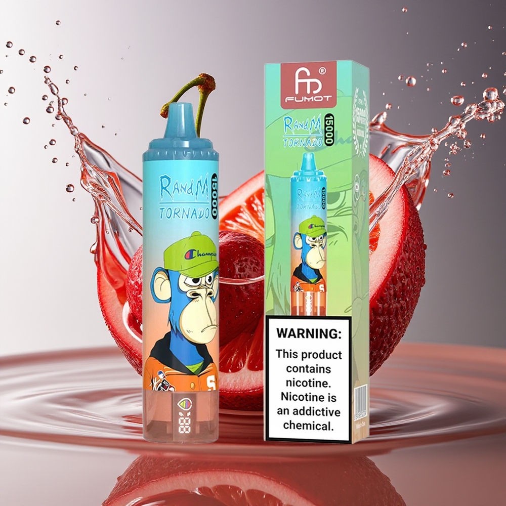 RandM Fumot Tornado 15000 Puffs Kers Cola 25ml 850mAh Mesh LCD Type-C