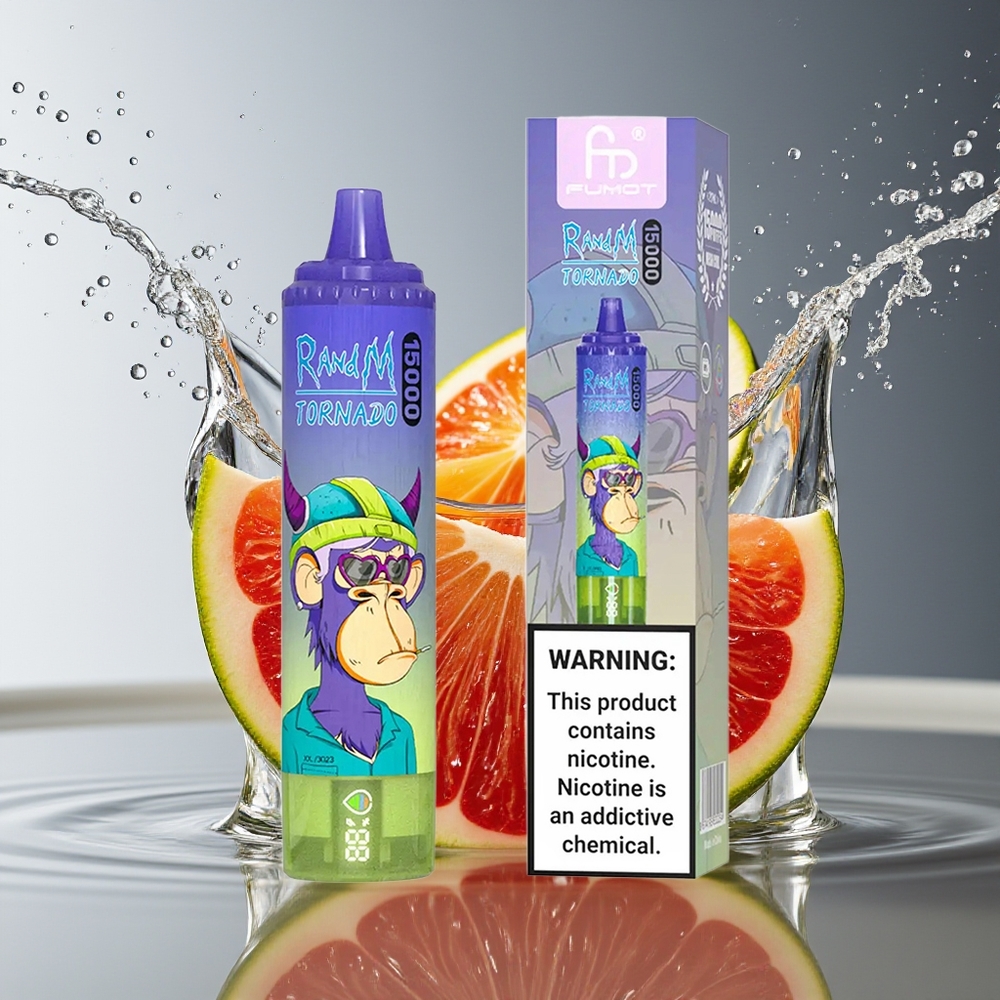 RandM Fumot Tornado 15000 Puffs Vimto 25ml 850mAh Mesh LCD Type-C