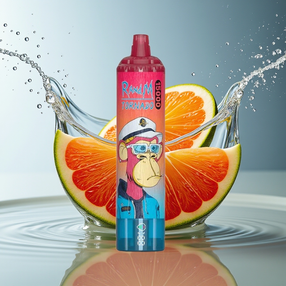 RandM Fumot Tornado 15000 Puffs Weelderig IJs Mesh LCD Type-C