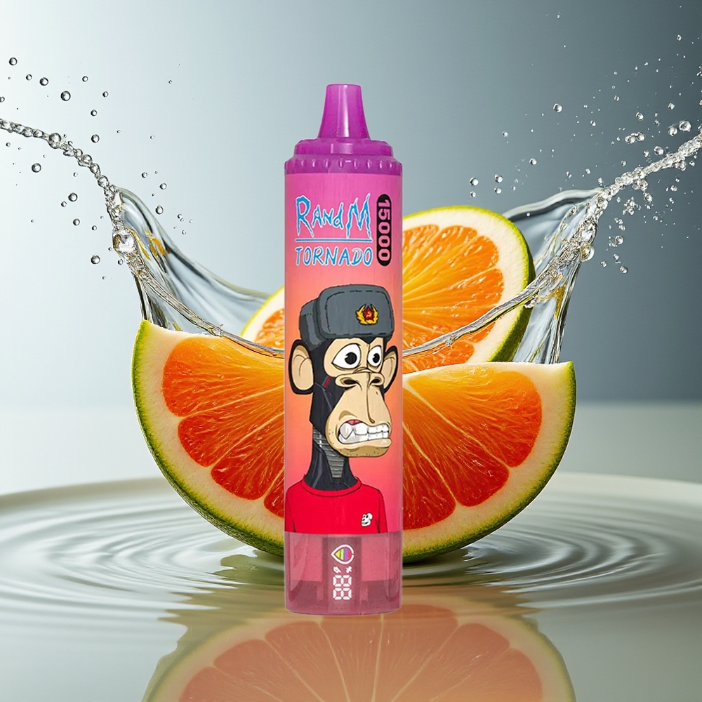 RandM Fumot Tornado 15000 Puffs Wegwerp Vape Drakenfruit 25ml 850mAh Mesh LCD