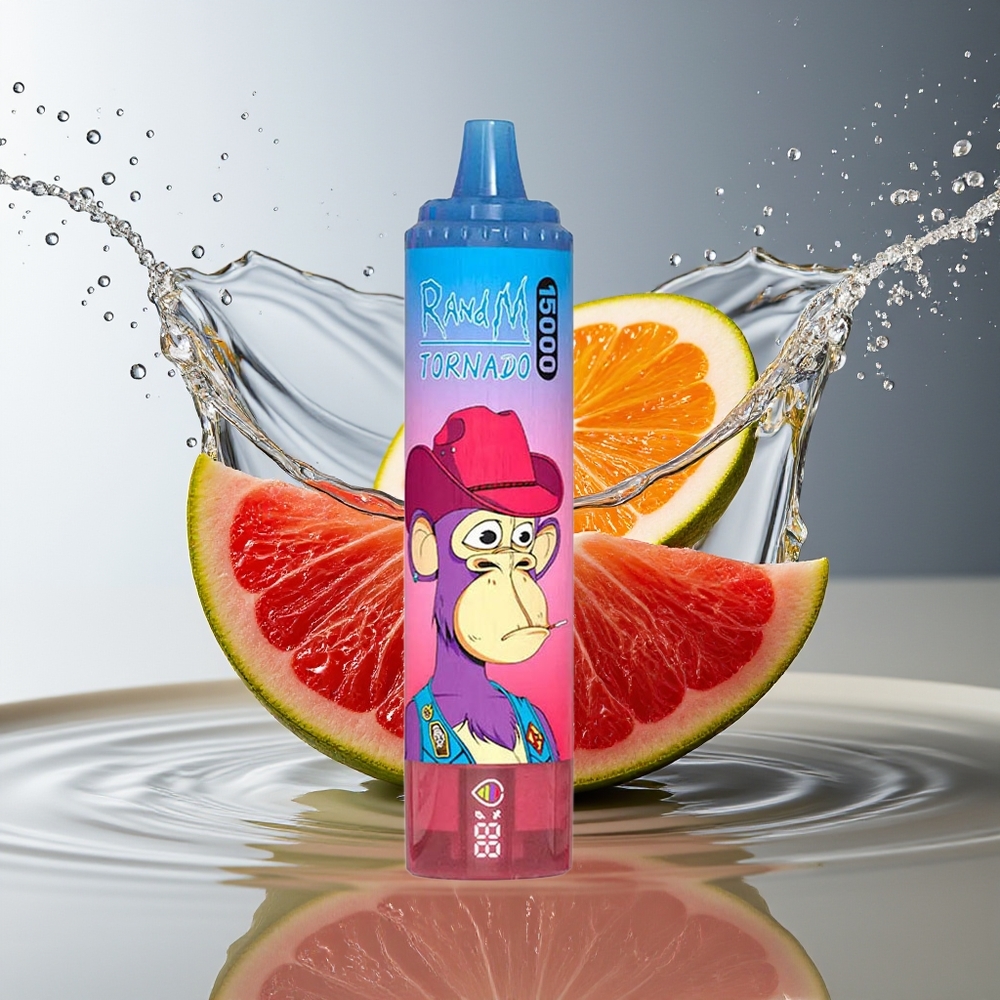 RandM Fumot Tornado 15000 Puffs Wegwerp Vape Gemengde Bes 25ml 850mAh Mesh LCD