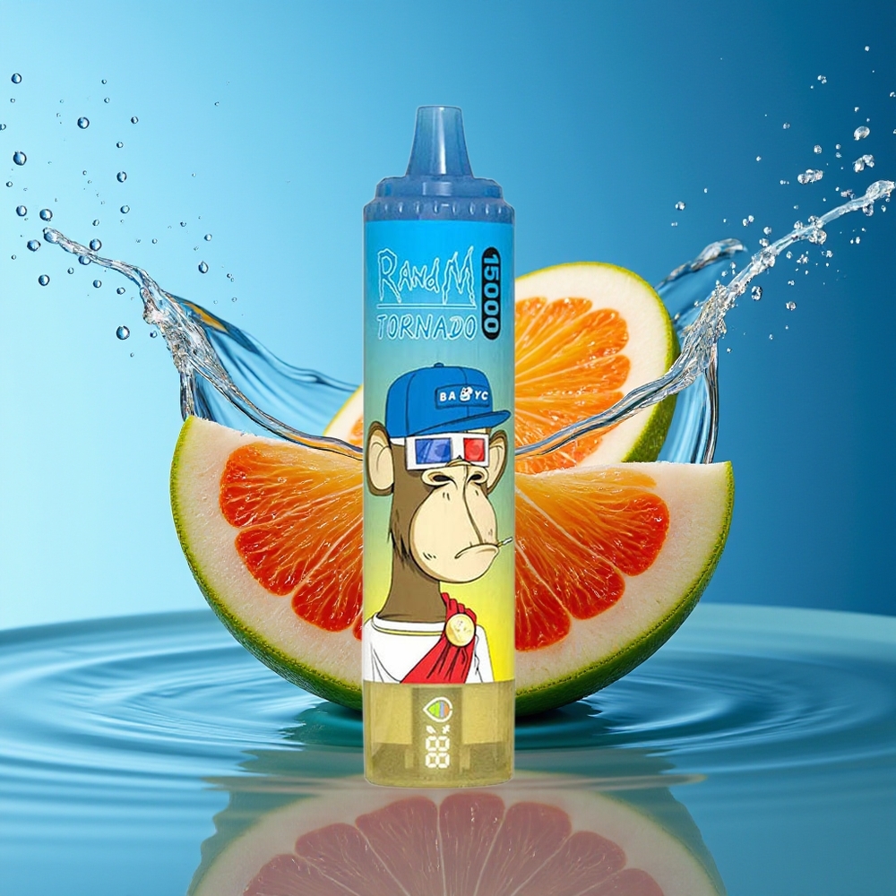 RandM Fumot Tornado 15000 Puffs Wegwerp Vape Meneer Blauw 25ml 850mAh Mesh LCD